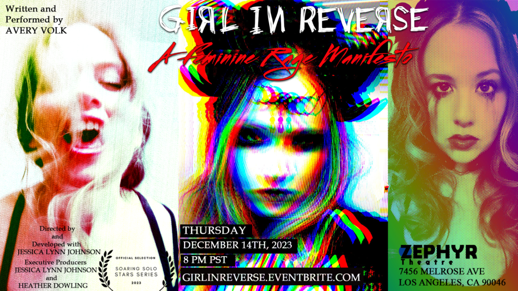 "GIRL IN REVERSE" in the STARS SERIES in LA! Soaring Solo Studios
